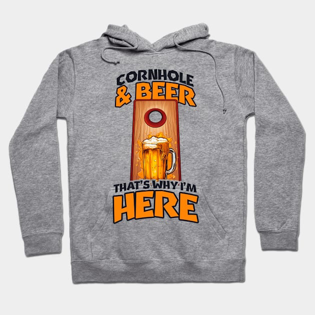 Cornhole Shirt | Beer Why I'm Here Hoodie by Gawkclothing